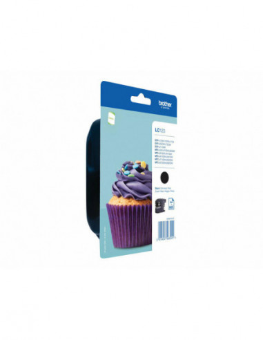 Tinteiro Brother LC123BKBP Preto