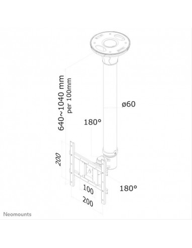 Soporte Techo TV/MONI Newstar 10-40"... Soporte Techo TV/MONI Newstar 10-40"...
