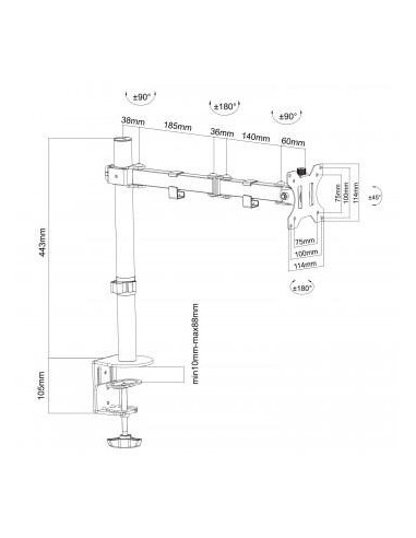 Soporte de Mesa para Monitor Hasta 27" Soporte de Mesa para Monitor Hasta 27"