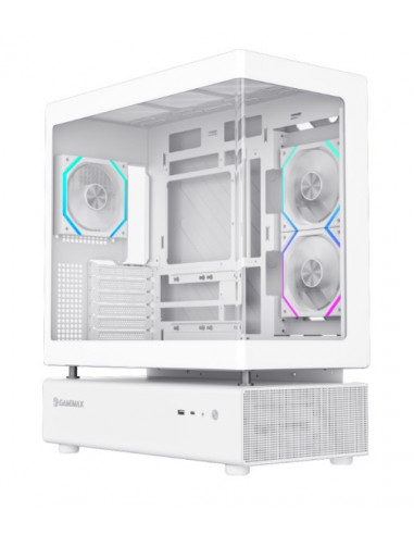 Caixa Gamemax N80 White - ATX, Vidro...