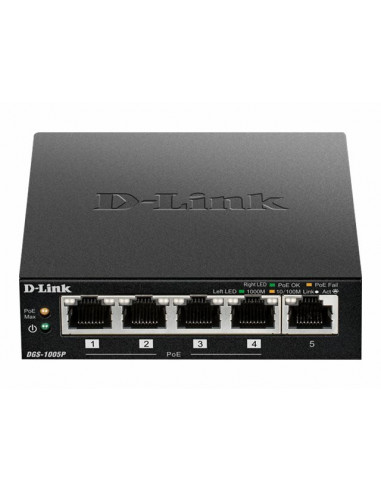 D-Link DGS 1005P - interruptor - 5...