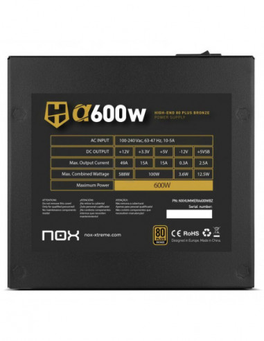 Nox Hummer Alpha 600W Bronze