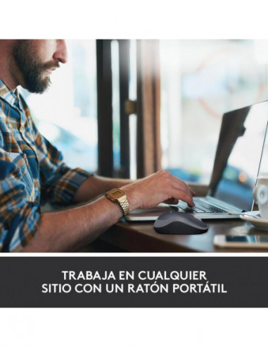 Rato Logitech M185, Óptico Sem Fio,...
