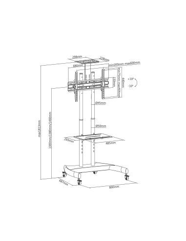 V7 Soporte de suelo para televisiones... V7 Soporte de suelo para televisiones...