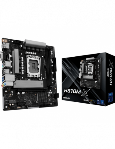 Motherboard AsRock H810M-X Micro ATX,...