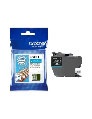 Brother LC421C - Azul cyan - original...