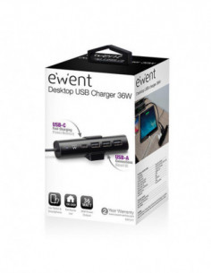Cargador USB Ewent EW1317 3...