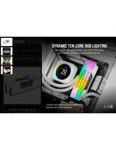Memória Corsair Vengeance RGB 32GB...