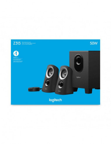 Altavoces Logitech 2.1 Z313 Negro...