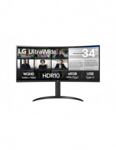 Monitor LG 34" VA Curvo QHD...