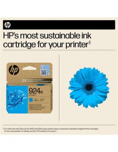 Tinteiro HP 924e EvoMore Cian, Alta...