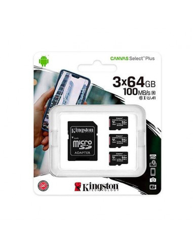 MEM Micro Sdxc 64GB Kingston Canvas... MEM Micro Sdxc 64GB Kingston Canvas...