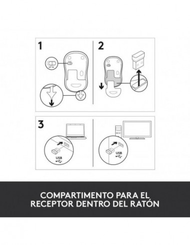 Logitech Ratón Inalámbrico M185 Gris...