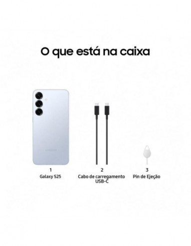 Samsung - Galaxy S25 256gb Azul Gelo...