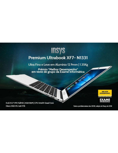 Portátil INSYS XF7-N1331 13.3p Intel...