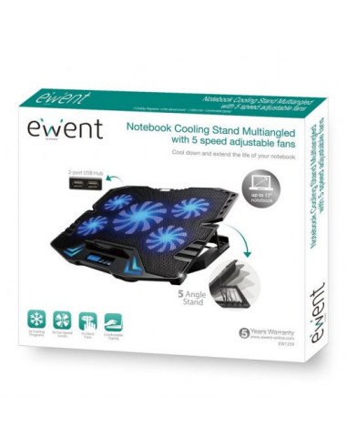 Ewent EW1259 base de refrigeração... Ewent EW1259 base de refrigeração...