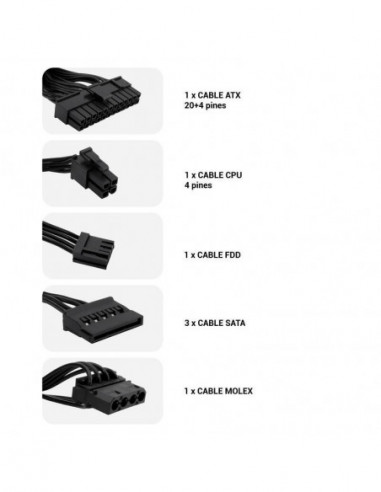 Fonte de Alimentação Coolbox SFX 500W...