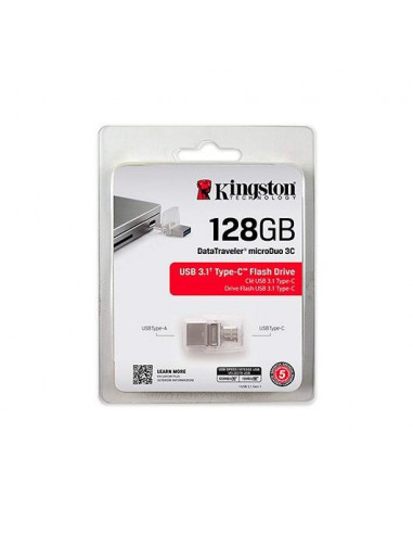 Pendrive 128GB USB3.0 Tipo C Kingston... Pendrive 128GB USB3.0 Tipo C Kingston...