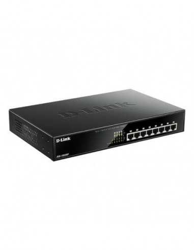 Switch D-Link DGS-1008MP - 8 Portas...