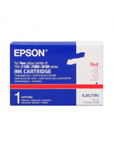 Tinteiro Epson Vermelho C33S020405:...