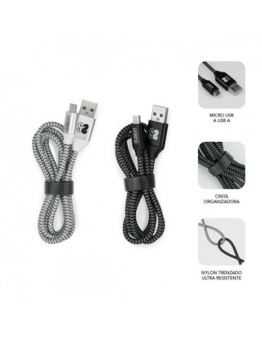 Pack de 2 Cabos USB A para Micro USB...