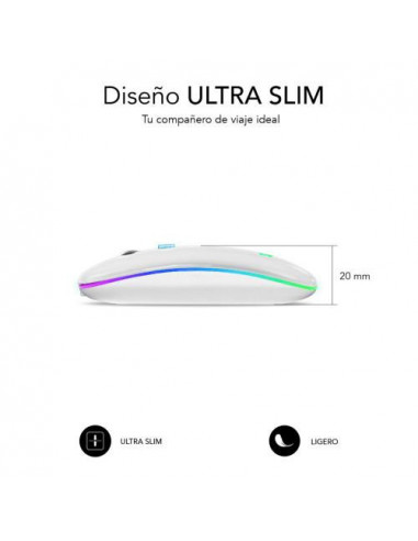 Rato Subblim Dual Flat Mouse: Óptico,...
