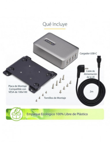 Cargador StarTech 4 Portas USB-C...