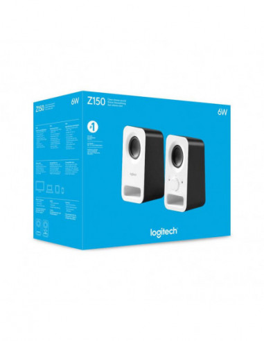 Altavoces Logitech Z150 6w 2.0 Blanco...