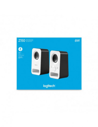 Altavoces Logitech Z150 6w 2.0 Blanco...