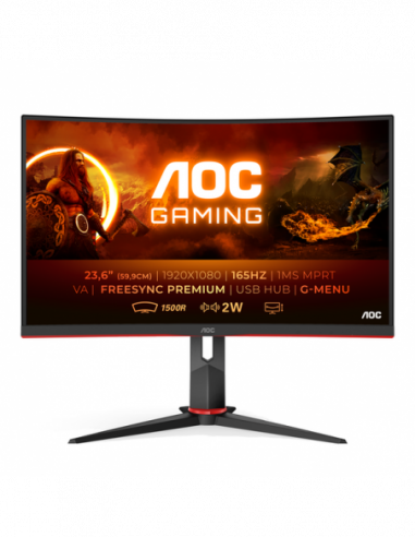 Monitor AOC C24G2U/BK 23.6" FHD 165Hz...