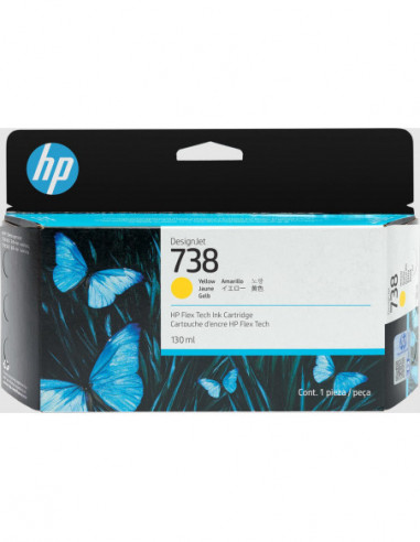 HP 738 130-ml Yellow DesignJet Ink...