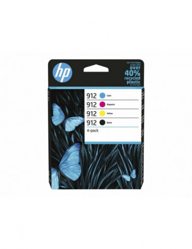 HP 912 CMYK Original Ink Cartridge...