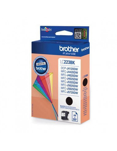 Tinteiro BROTHER LC223BKBP Preto -...