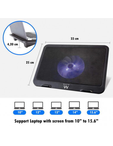 Ewent EW1250 base de refrigeração... Ewent EW1250 base de refrigeração...