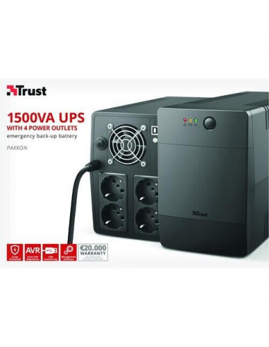 UPS Trust Paxxon 1500VA com 4 Tomadas...