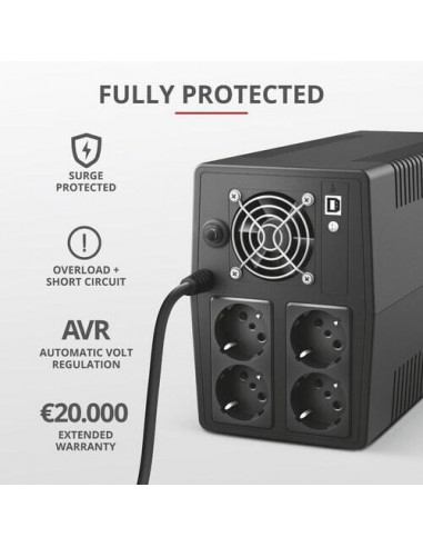 UPS Trust Paxxon 1500VA com 4 Tomadas...