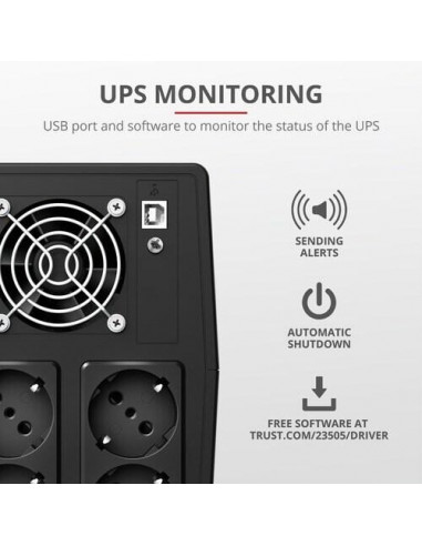 UPS Trust Paxxon 1500VA com 4 Tomadas...