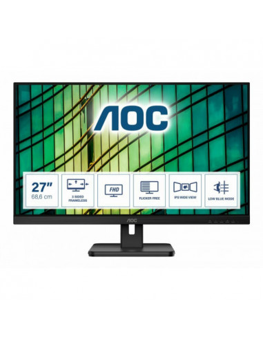 Monitor AOC 27E2QAE 27" FHD IPS,...