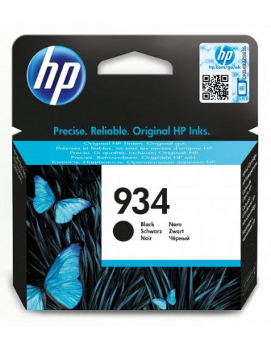 Cartucho de Tinta HP 934: Preto, C2P19AE