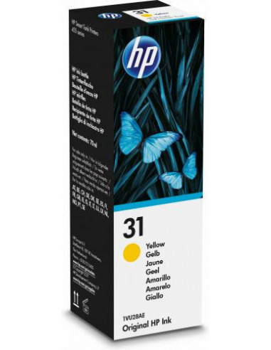 Tinteiro HP 31 Amarelo, 70ml, 8000...