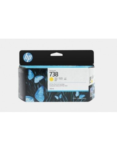 Cartucho HP DesignJet 738 Amarelo 130ml