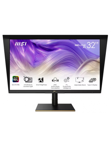 Monitor MSI 32" MS321UP IPS 4K: Ecrã...
