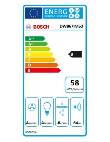 Exaustor Bosch Serie 4 DWB67IM50, 720...