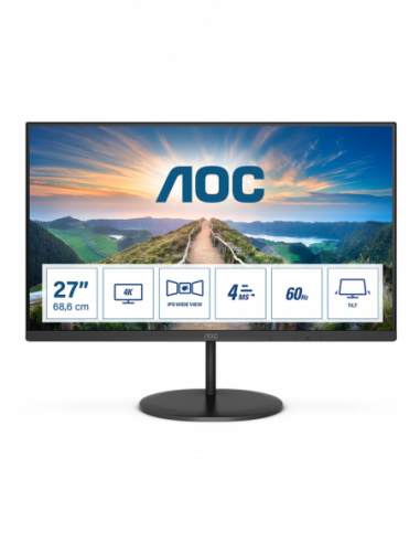 Monitor AOC U27V4EA 27" 4K UHD IPS,...