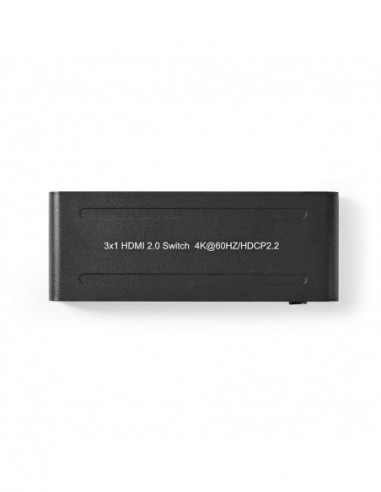 Comutador HDMI Nedis VSWI3473AT: 3...