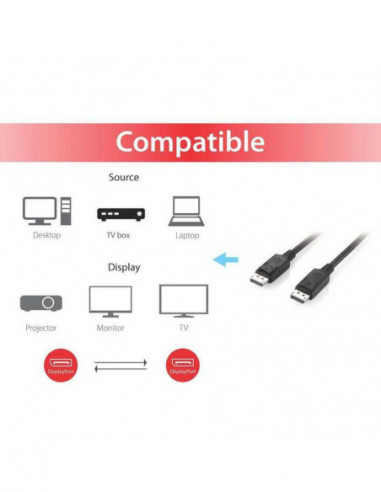 Cabo DisplayPort EQUIP 3m,...