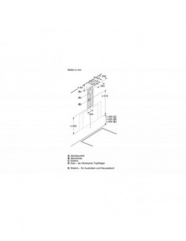 Bosch - Chaminé Parede Serie8 Dwk91lt60