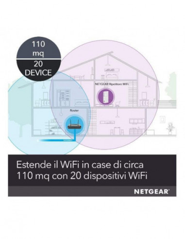 Repetidor Netgear Eax15 4-Stream Wi-Fi 6