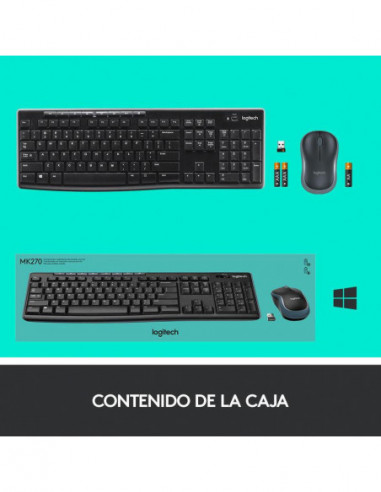 Kit Teclado e Rato Logitech MK270 Sem...