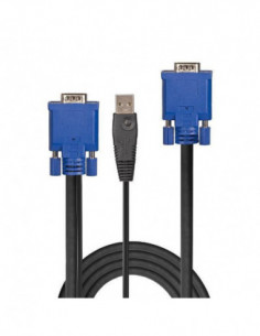 Cabo KVM Lindy VGA e USB -...